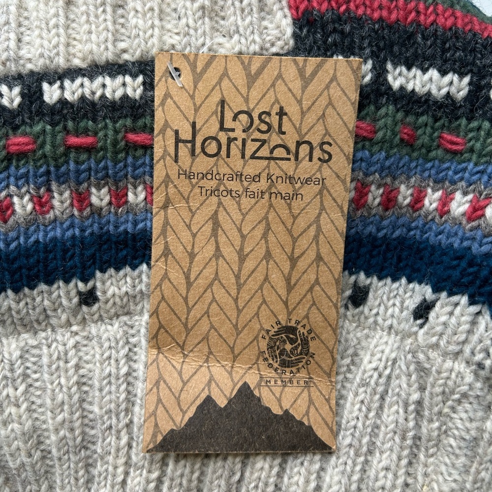 Lost Horizons‎ NWT Handcrafted Cardigan Sweater Size XXL Made In Nepal Southwest - Picture 7 of 15
